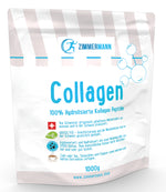Collagen Pulver 1000g - Bioaktives Kollagen Hydrolysat, Eiweiß-Pulver, Geschmacksneutral. Agglomeriert, 2000 Dalton, leicht absorbierbar, Grass Fed, Peptide Typ 1, 3 von Zimmermann
