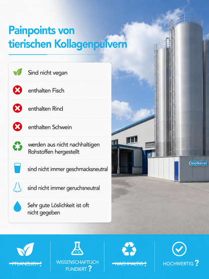 Vegan Pro Collagen Pulver 100g - 100 % Vegetabil-biomimetische Kollagenpeptide von Zimmermann - konventionell
