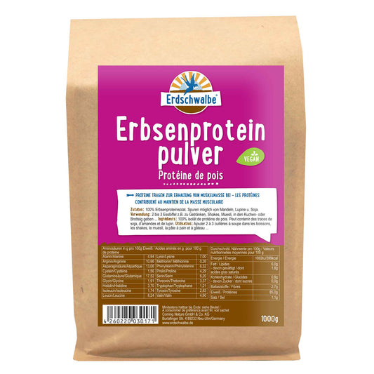 - Erbsenprotein - veganes Protein - 1kg - konventionell von Erdschwalbe