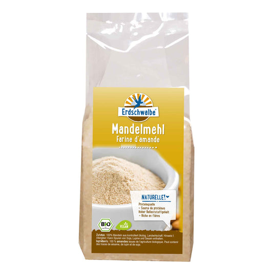 Bio Mandelmehl naturbelassen nicht entölt 200g von Erdschwalbe