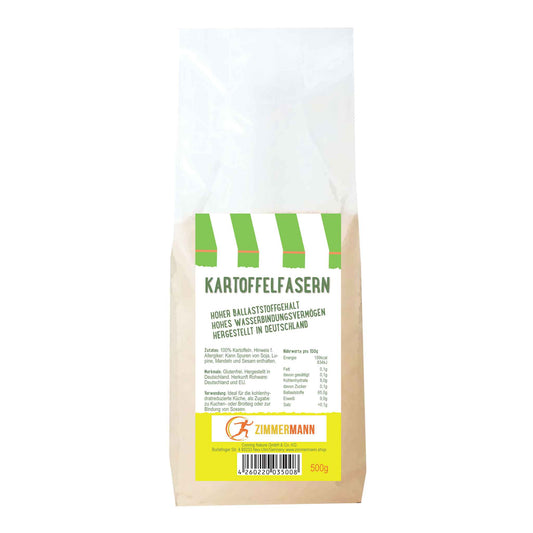 Kartoffelfasern 500g - hergestellt in Deutschland - aus 100% Kartoffeln - konventionell von Zimmermann