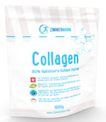 Collagen Pulver 1 KG - Bioaktives Kollagen Hydrolysat, von Schweizer Weiderindern & produziert in der Schweiz, Eiweiß-Pulver, Geschmacksneutral. Agglomeriert, 2000 Dalton, leicht absorbierbar, Grass Fed, Peptide Typ 1, 3 von Zimmermann