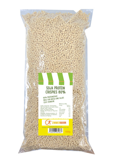 Soja Protein Crispies 80% 1000g - von Zimmermann Sportnahrung