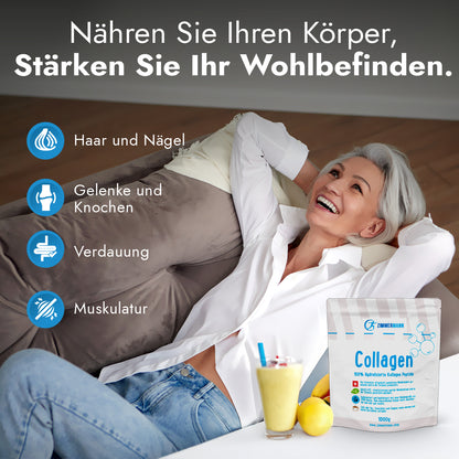 Collagen Pulver 1000g Bioaktives Kollagen Hydrolysat von Zimmermann - konventionell