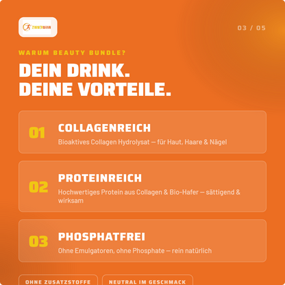 WakeUp Barista Bundle BEAUTY - 1xBio Haferdrink 1kg, 1xCollagenhydrolysat 1kg- von Zimmermann